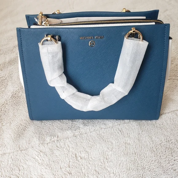 Michael Kors Blue Handbag - Picture 1 of 14